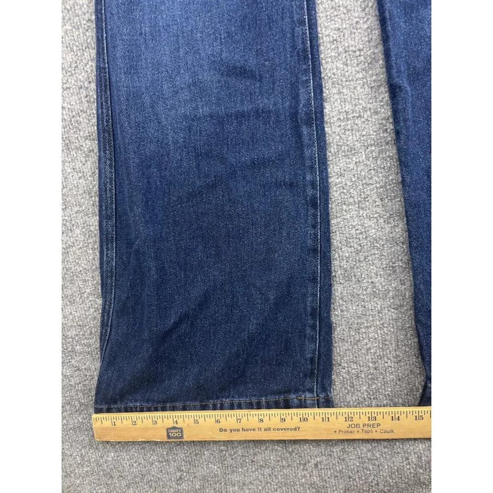 7 For All Mankind Dojo Tailorless Jeans Womens 27 Dark Wash High Rise Wide Leg - Picture 6 of 10